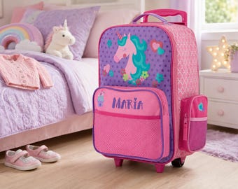 Children's Rolling Luggage: Carry-On Size, Embroidery Personalization