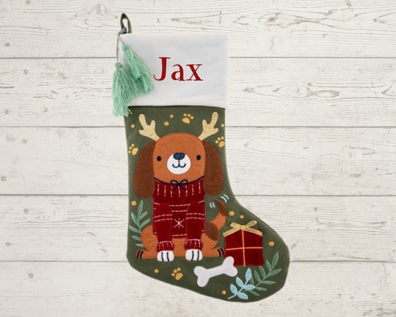 Personalized Christmas Stocking with name embroidered