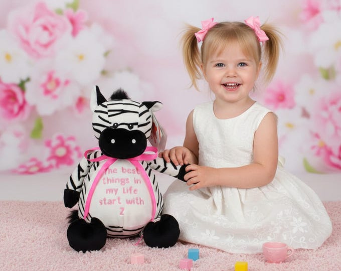 Personalized Stuffed Animal: Embroidered Keepsake Gift