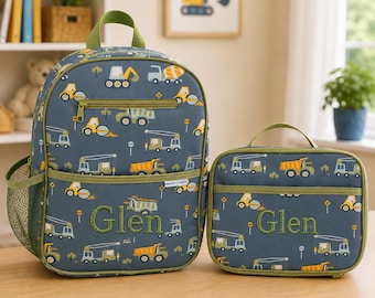Junior Backpack and Lunchbox Set with Embroidery Personalization