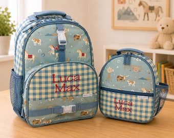 Children's Backpack and Lunchbox: Embroidery Personalization