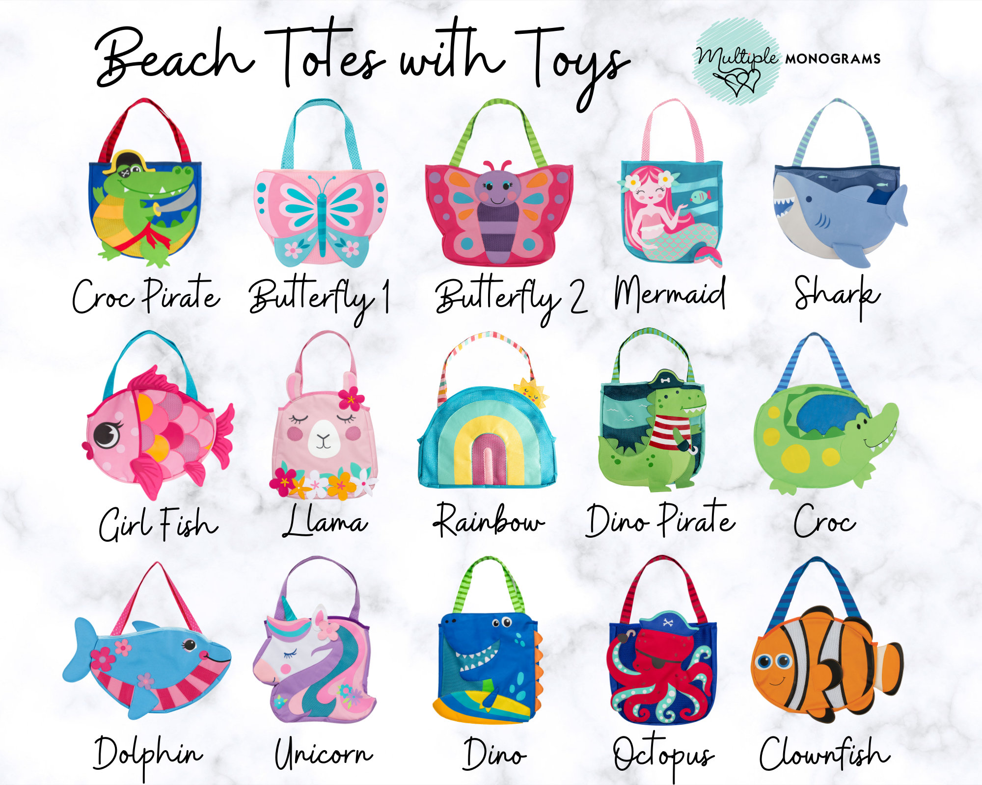 Croc beach shop bag