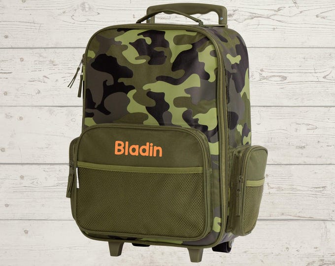 Children's Rolling Luggage: Carry-On Size, Embroidery Personalization