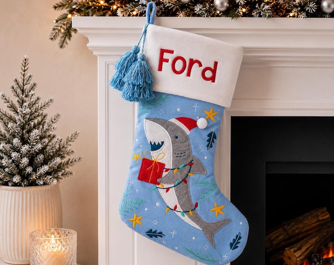Personalized Christmas Stocking with name embroidered