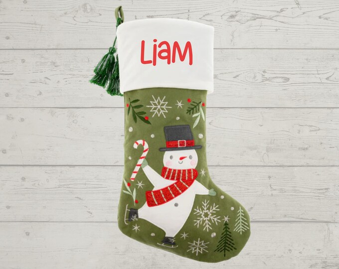 Personalized Christmas Stocking with name embroidered