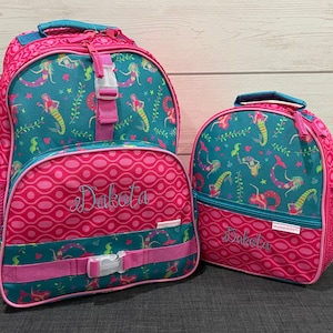 Ensemble sac à dos et boîte à lunch pour enfants Stephen Joseph avec broderie personnalisée