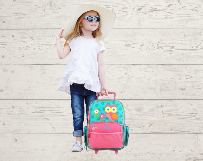 Children's Rolling Luggage: Carry-On Size, Embroidery Personalization