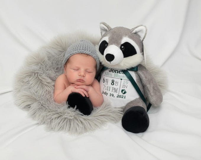 Personalized Stuffed Animal: Embroidered Keepsake Gift