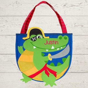 Children&#39;s Beach Bag and Sand Toys with Embroidery Personalization