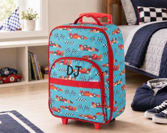 Children's All Over Print Rolling Luggage: Embroidery Personalization