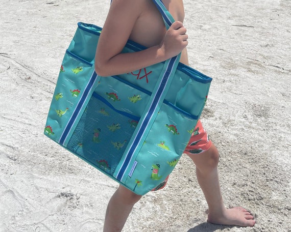 Children's Beach Tote with Embroidery Personalization