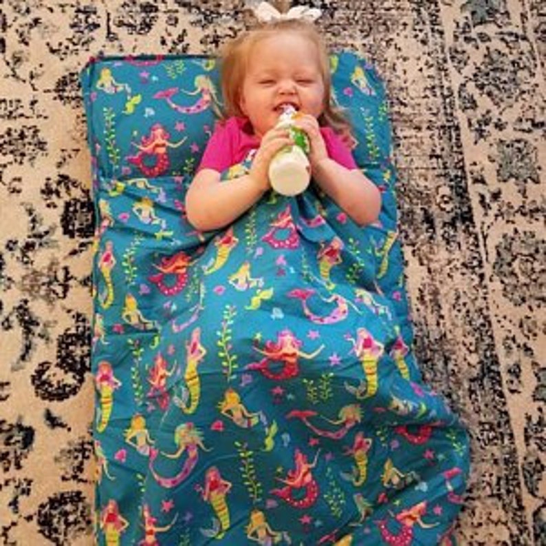 Nap Mat with Pillow and Blanket Attached Stephen Joseph FREE Etsy