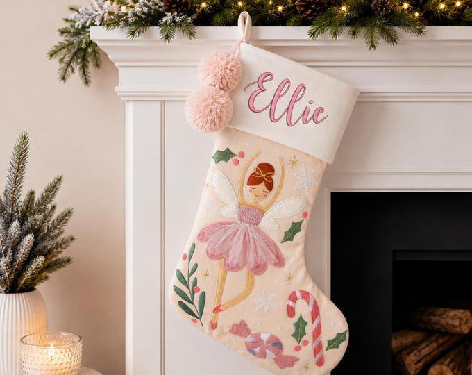 Personalized Christmas Stocking with name embroidered