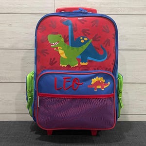 Children's Rolling Luggage: Carry-On Size, Embroidery Personalization