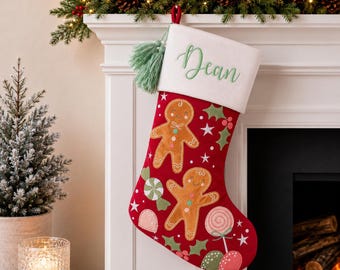 Personalized Christmas Stocking with name embroidered