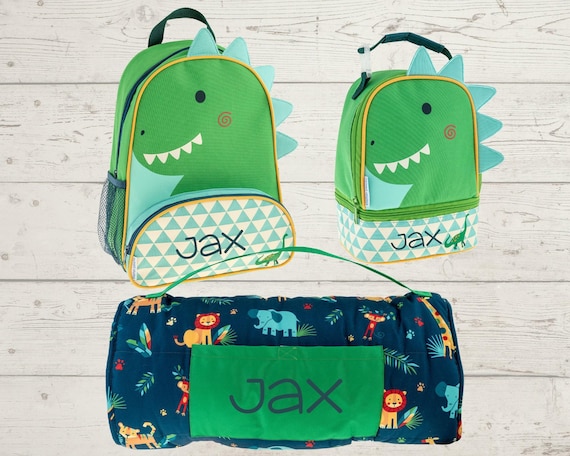 Children's Nap Mat Sidekick Backpack and Lunch Pal Set with Embroidery Personalization