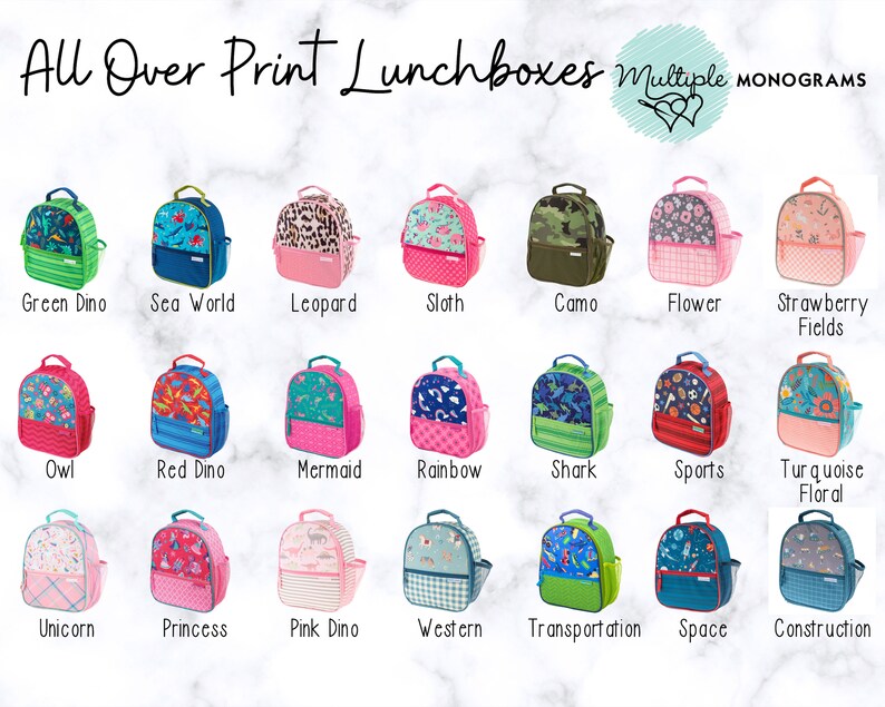 Children's Lunchbox with Embroidery Personalization image 2