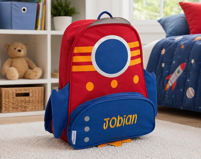 Personalized Kids Backpack: Embroidered Childrens School Bag