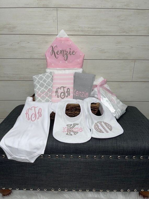 The Fairy Godmother Baby Gift Basket, Custom for boy or girl, baby shower gift, new baby present, monogrammed baby gift basket
