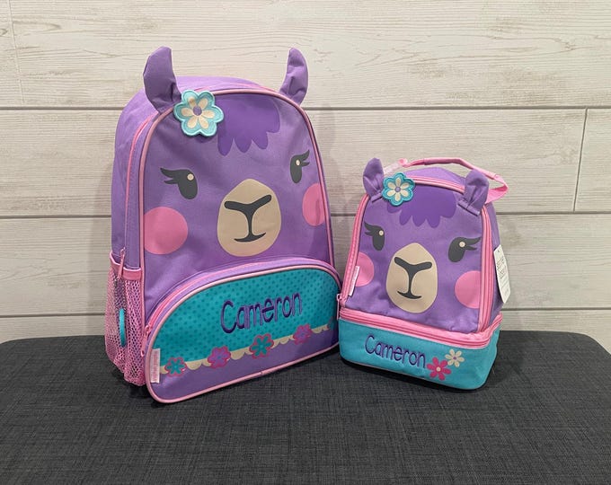 Children's Sidekick Backpack and Lunchpal Set: Embroidery Personalization