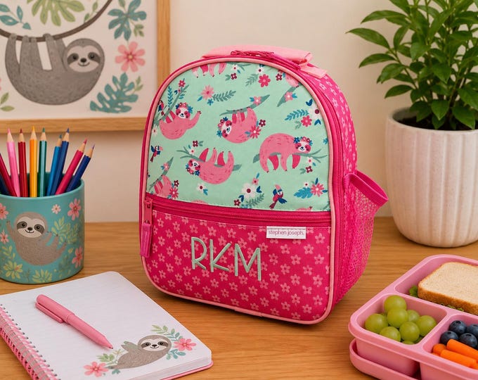 Personalized Childrens Lunchbox with Embroidery Personalization - Lunchbox for Kids