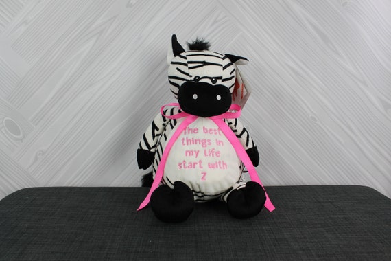 Personalized Stuffed Animal - Perfect Gift for Baby Showers Baptisms Adoptions Birthdays - Unique and One-of-a-kind Keepsake