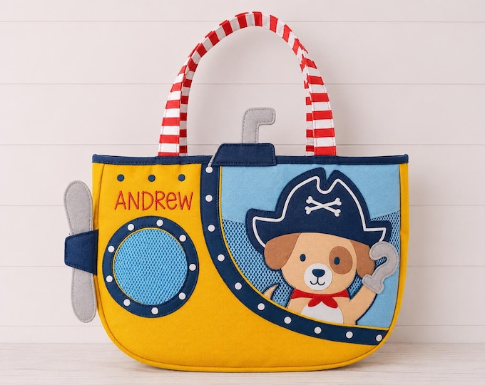 Children's Beach Bag and Sand Toys with Embroidery Personalization