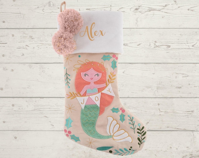 Personalized Christmas Stocking with name embroidered