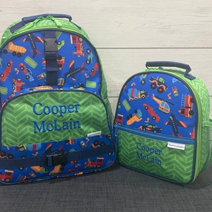 Ensemble sac à dos et boîte à lunch pour enfants Stephen Joseph avec broderie personnalisée