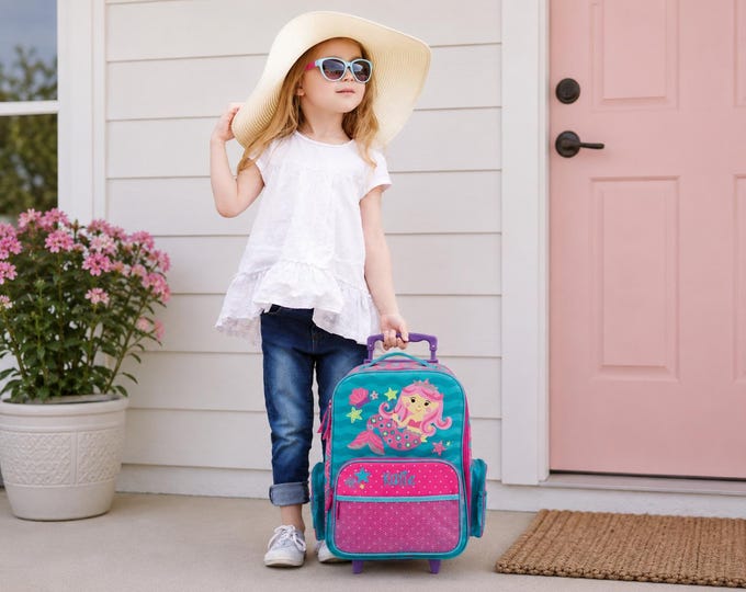 Children's Rolling Luggage: Carry-On Size, Embroidery Personalization
