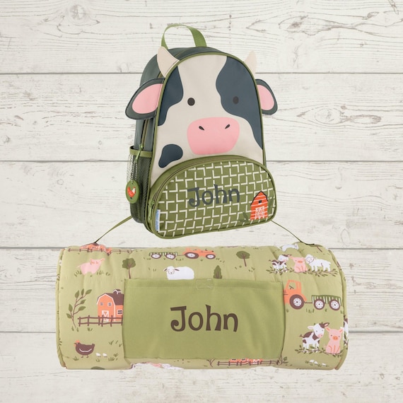 Children's All Over Print Nap Mat and Sidekick Set Stephen Joseph with Embroidery Personalization