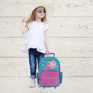 Children's Rolling Luggage: Carry-On Size, Embroidery Personalization