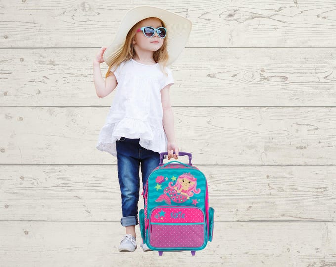 Children's Rolling Luggage: Carry-On Size, Embroidery Personalization