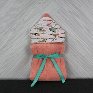 Monogrammed Hooded Baby or Kids Towel. Custom made to order for boy or girl. Perfect baby shower or birthday gift.