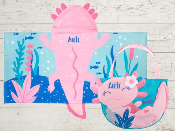 Hooded Towel and Beach Tote with Toys