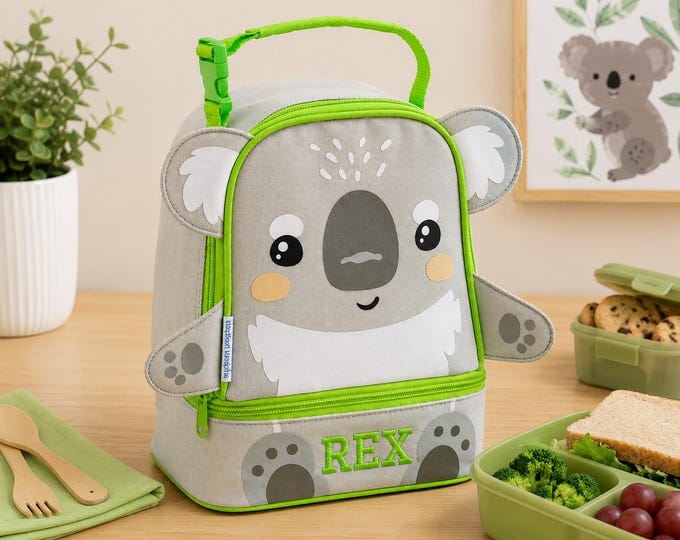 Personalized Childrens Lunchbox with Embroidery Personalization - Lunch Pal for Kids