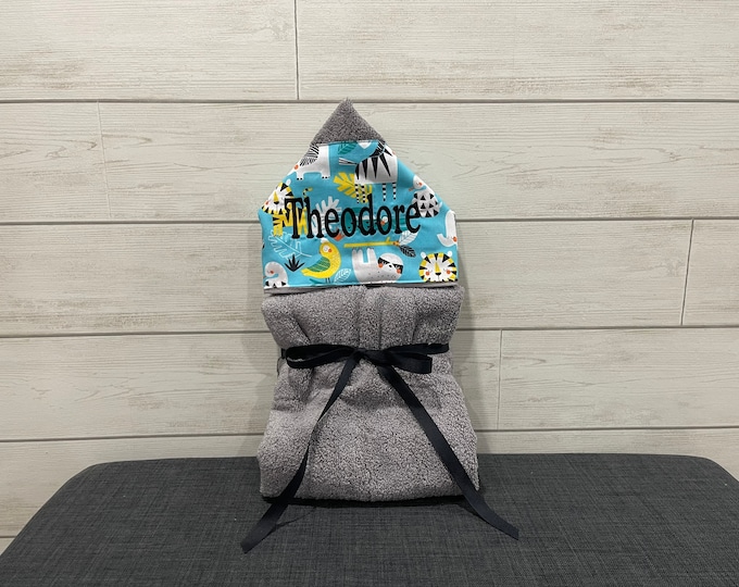 Monogrammed Hooded Baby Towel: Custom Kids Bath Towel