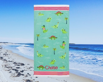 Children's Personalized Beach Towel Embroidery