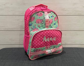 Embroidered Kids Backpack: Personalized School Travel Bag