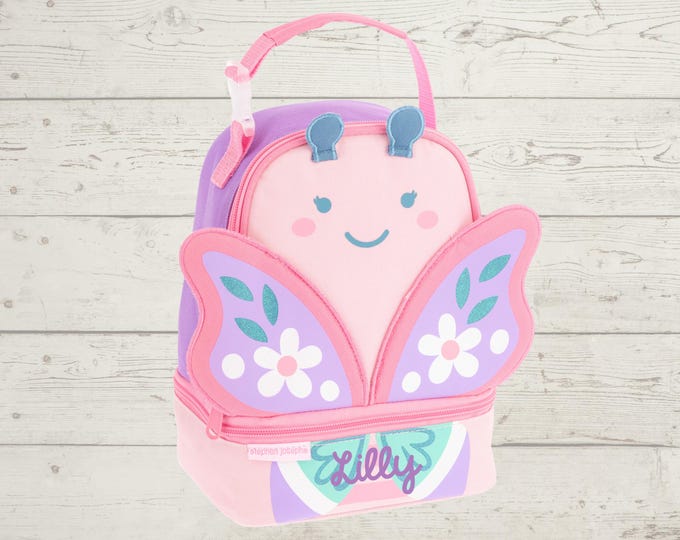 Personalized Childrens Lunchbox with Embroidery Personalization - Lunch Pal for Kids