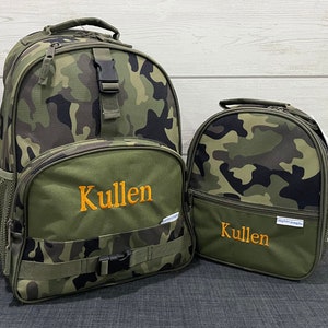 Ensemble sac à dos et boîte à lunch pour enfants Stephen Joseph avec broderie personnalisée