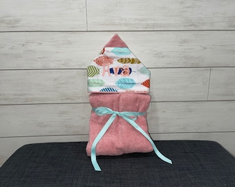 Monogrammed Hooded Baby Towel: Custom Embroidered Gift