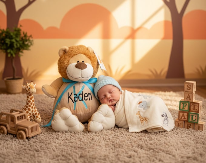 Personalized Stuffed Animal: Embroidered Keepsake Gift