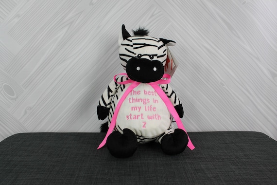 Personalized Stuffed Animal - Perfect Gift for Baby Showers Baptisms Adoptions Birthdays - Unique and One-of-a-kind Keepsake