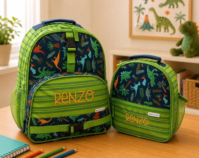 Children's Backpack and Lunchbox: Embroidery Personalization