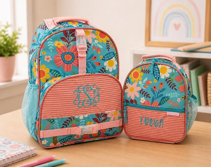 Children's Backpack and Lunchbox: Embroidery Personalization