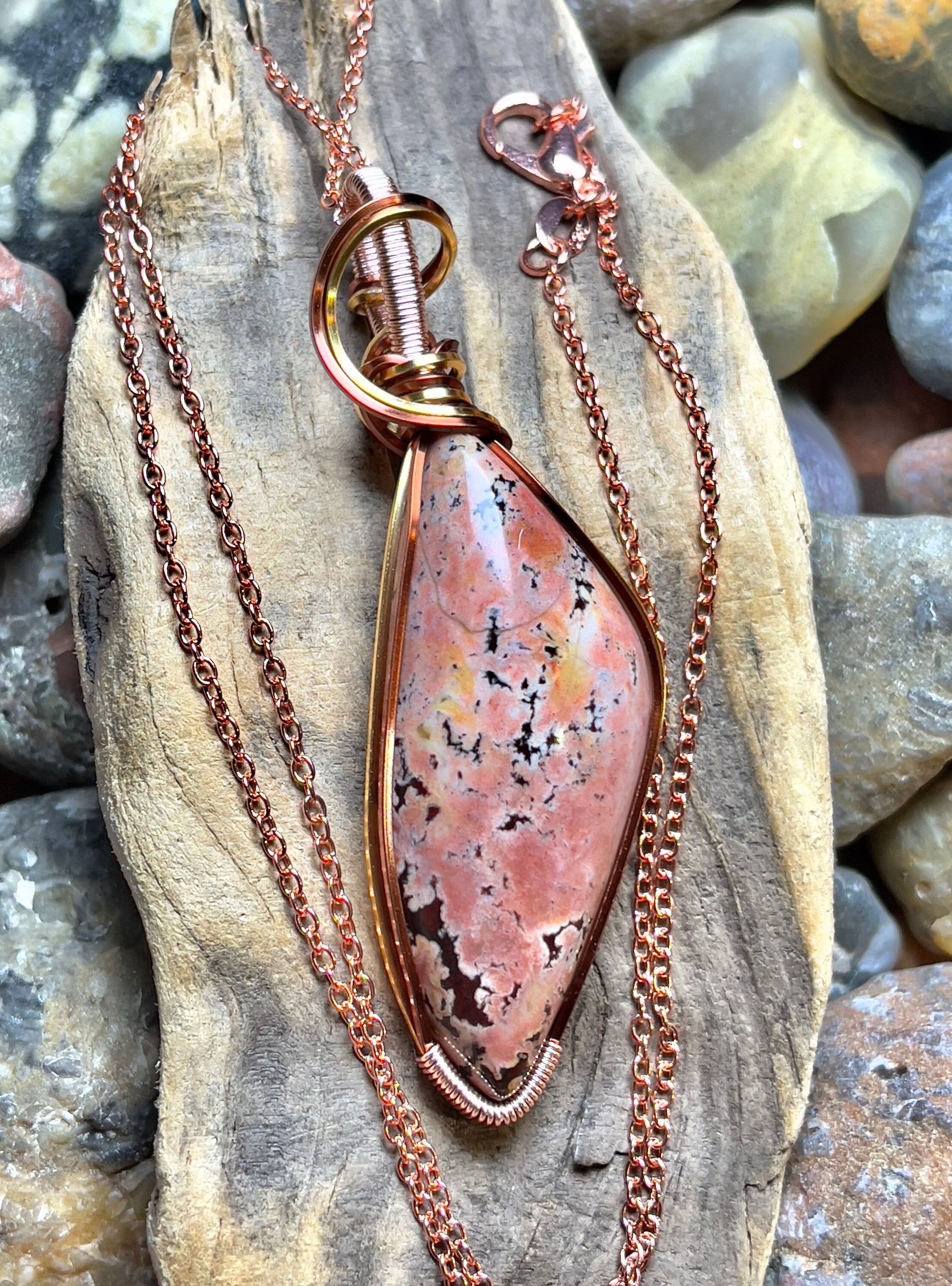 Hornitos Poppy Jasper Pendant | Etsy