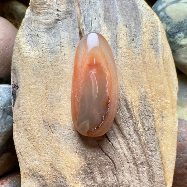 Lake Superior agate cabochon