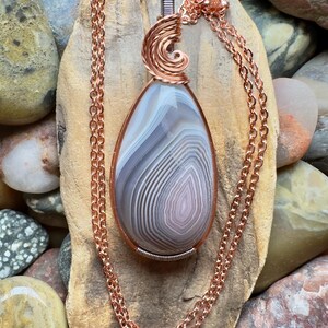 Botswana agate pendant