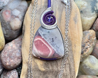 Porcelain/exotica/sci-fi jasper pendant